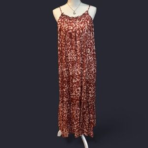 Anthropologie XS Maxi Dress Flowy Low Back